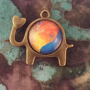 Handmade Love Elephant Pendant Necklace